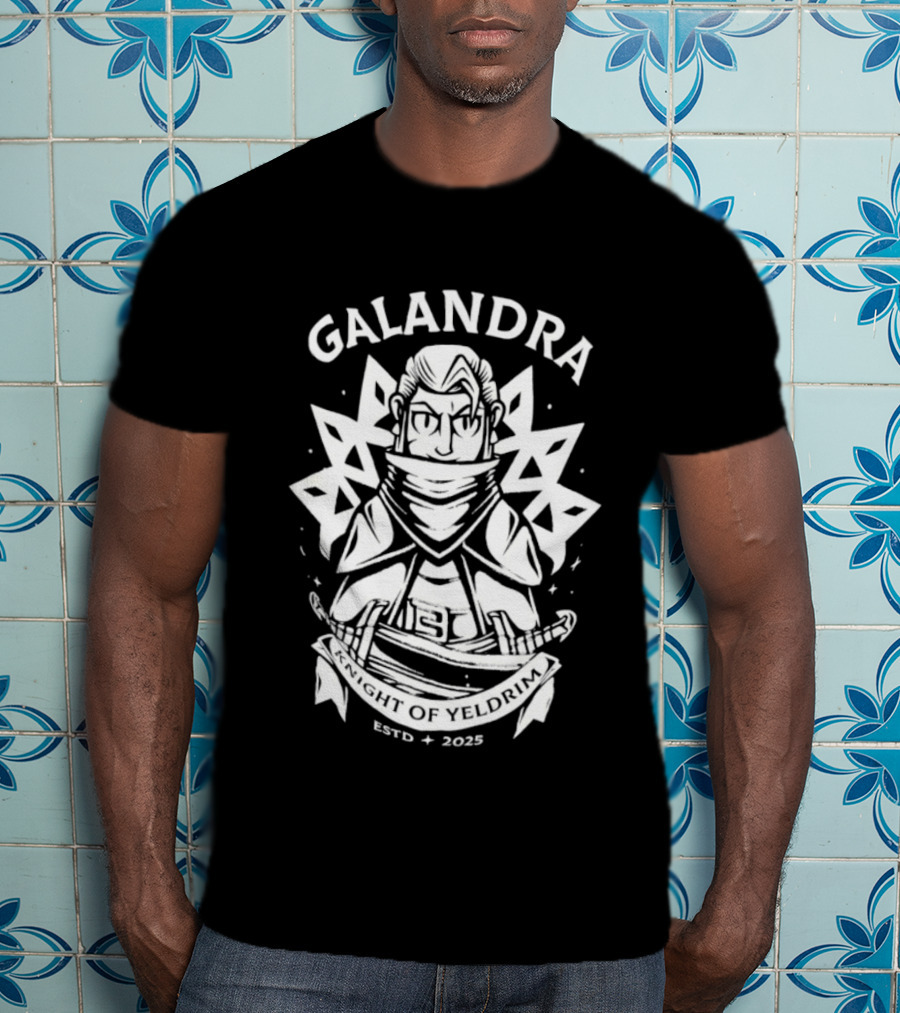 Galandra Knight Of Yeldrim Estd 2025 Fantasy Warrior T-Shirt