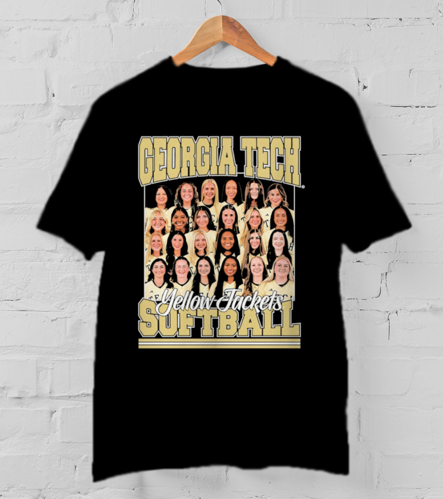 Georgia Tech Yellow Jackets Softball Women's Team Photo T-Shirt