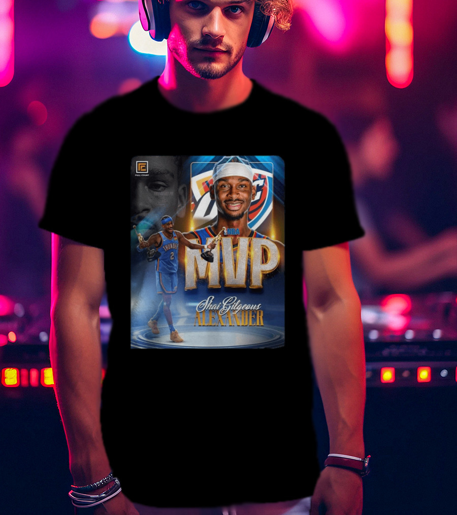 Shai Gilgeous Alexander MVP NBA 2024 Oklahoma City Thunder T-Shirt