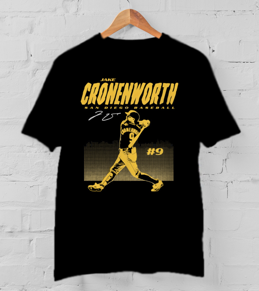 Jake Cronenworth San Diego Baseball 25 Signature Swing #9 T-Shirt