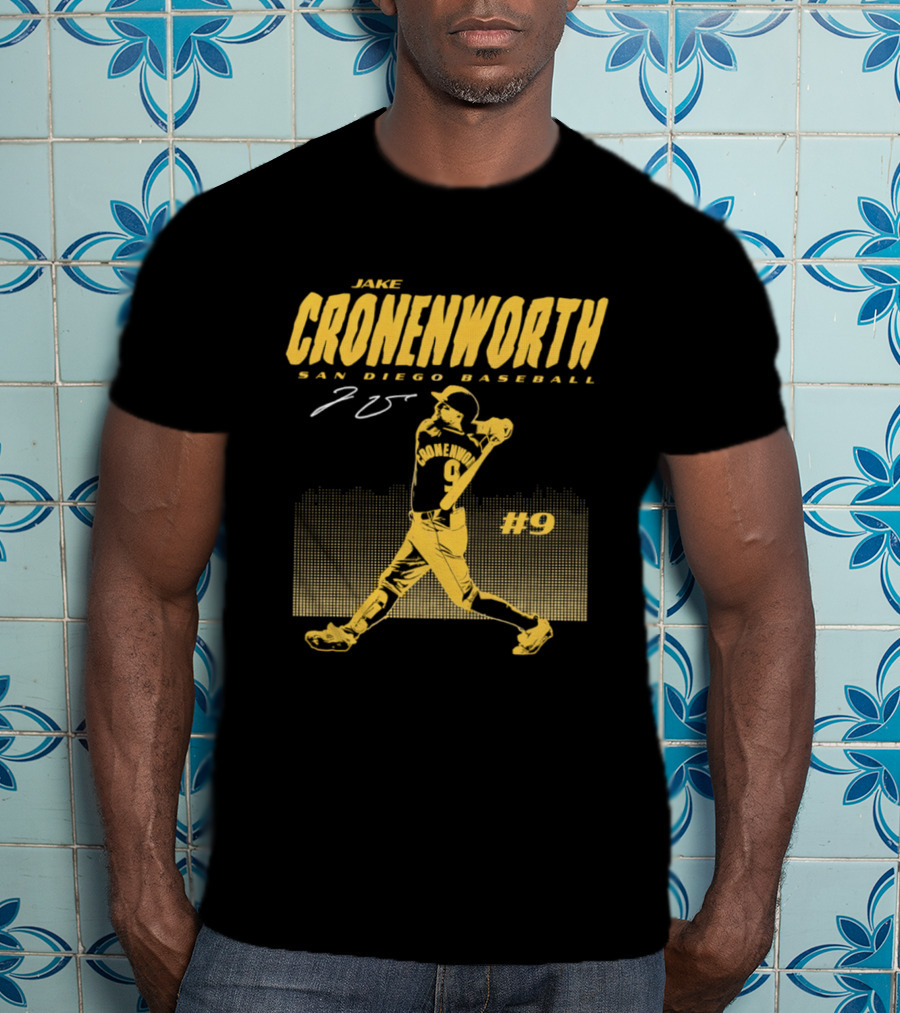 Jake Cronenworth San Diego Baseball 25 Signature Swing #9 T-Shirt