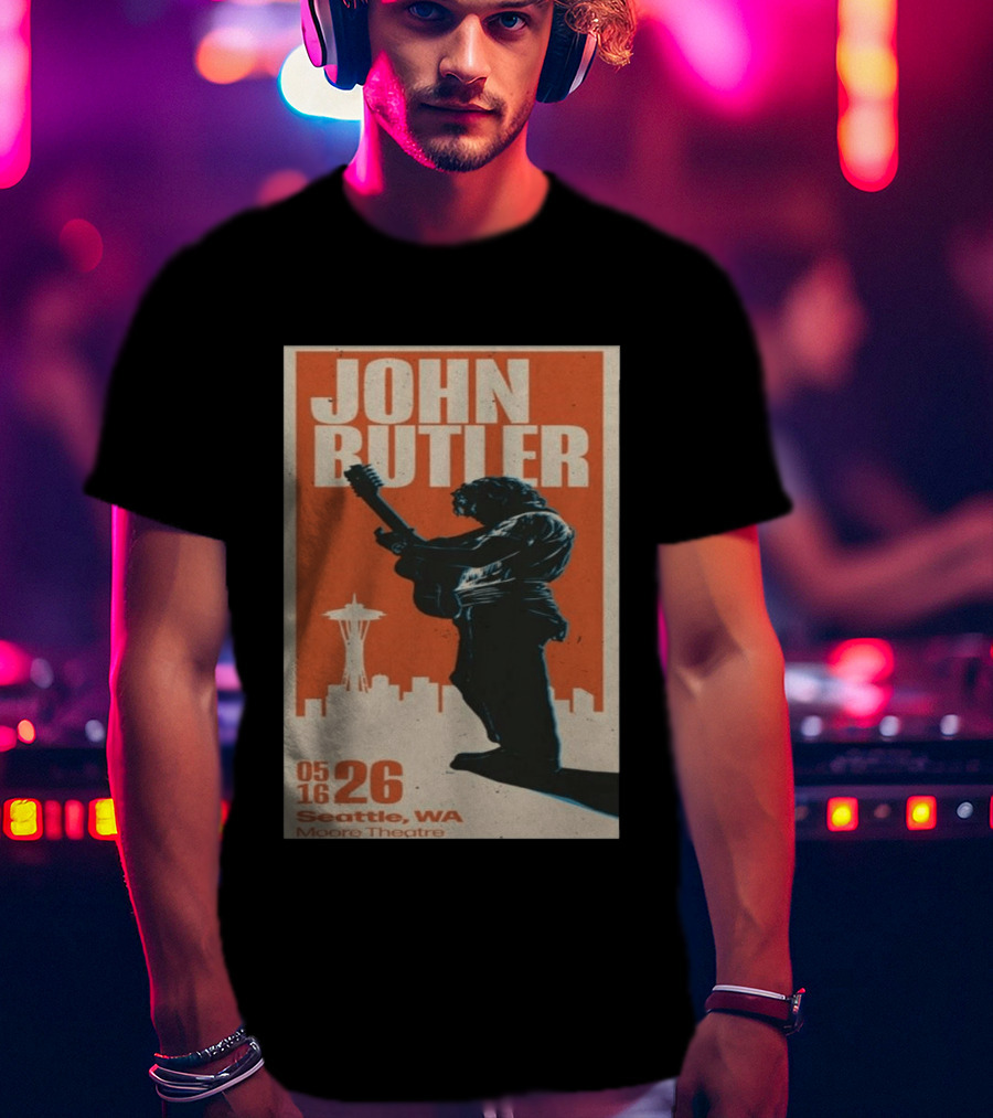 John Butler Live At Moore Theatre Seattle WA May 16 2026 T-Shirt