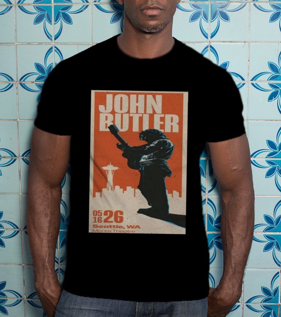 John Butler Live At Moore Theatre Seattle WA May 16 2026 T-Shirt