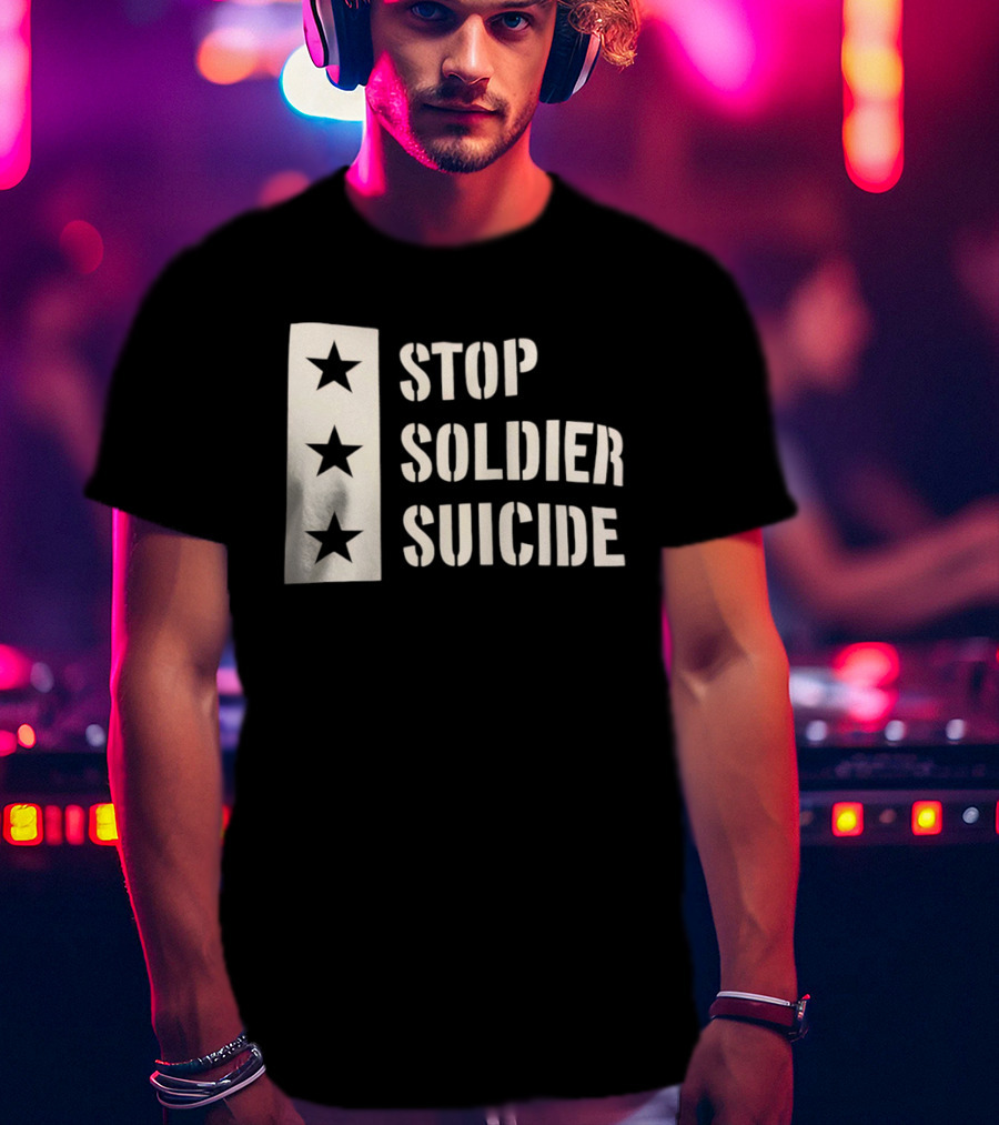 Stop Soldier Suicide Three Star T-Shirt