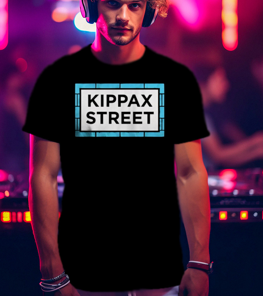 Kippax Street Sign Blue Brick T-Shirt