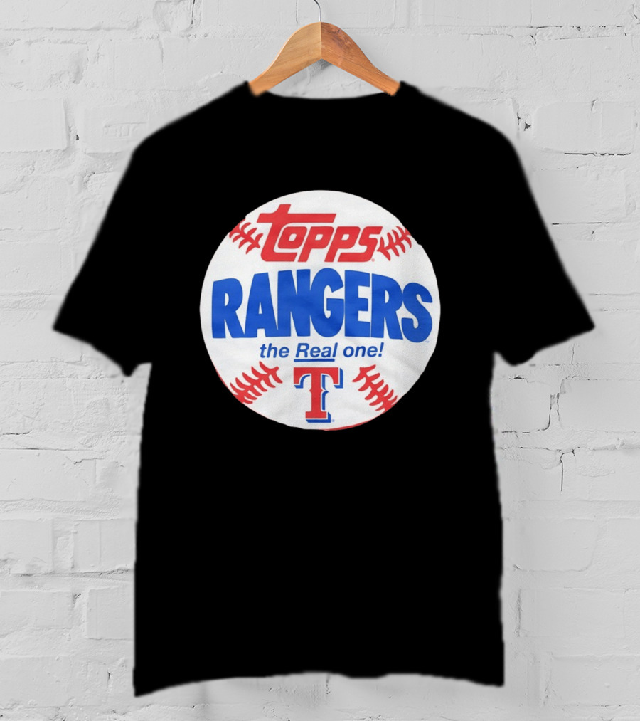 Texas Rangers Topps Baseball The Real One T-Shirt