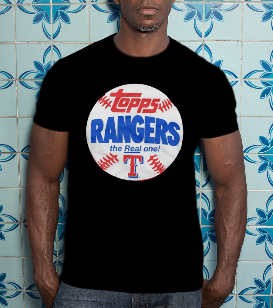 Texas Rangers Topps Baseball The Real One T-Shirt