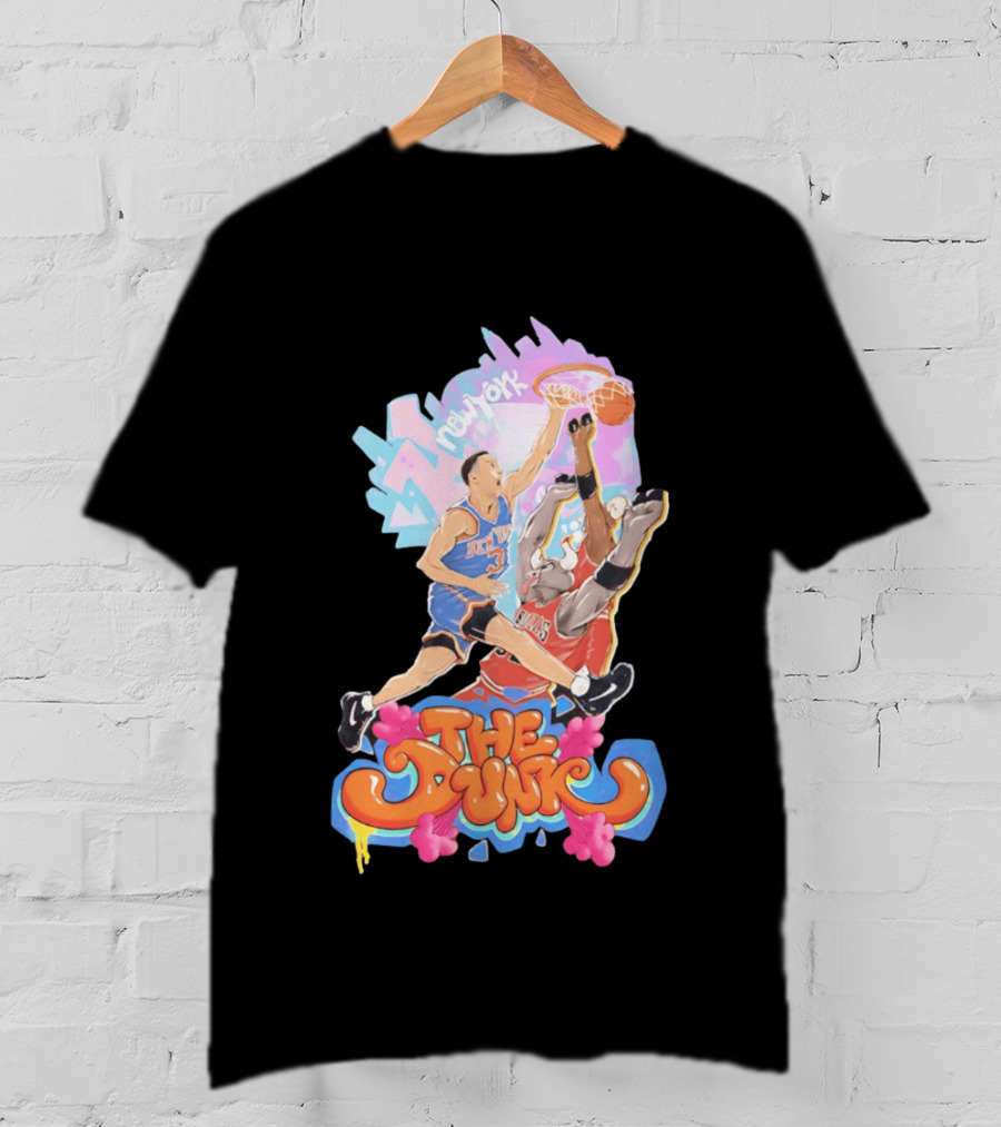The Dunk New York Knicks Basketball Action Graffiti T-Shirt
