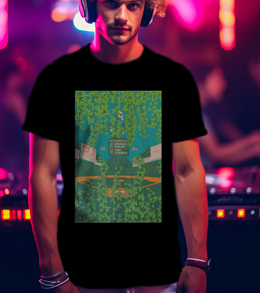Umphrey's McGee An Evening With Brendan Bayliss Joel Cummins Garcia's Chicago IL May 16 Baseball Field T-Shirt