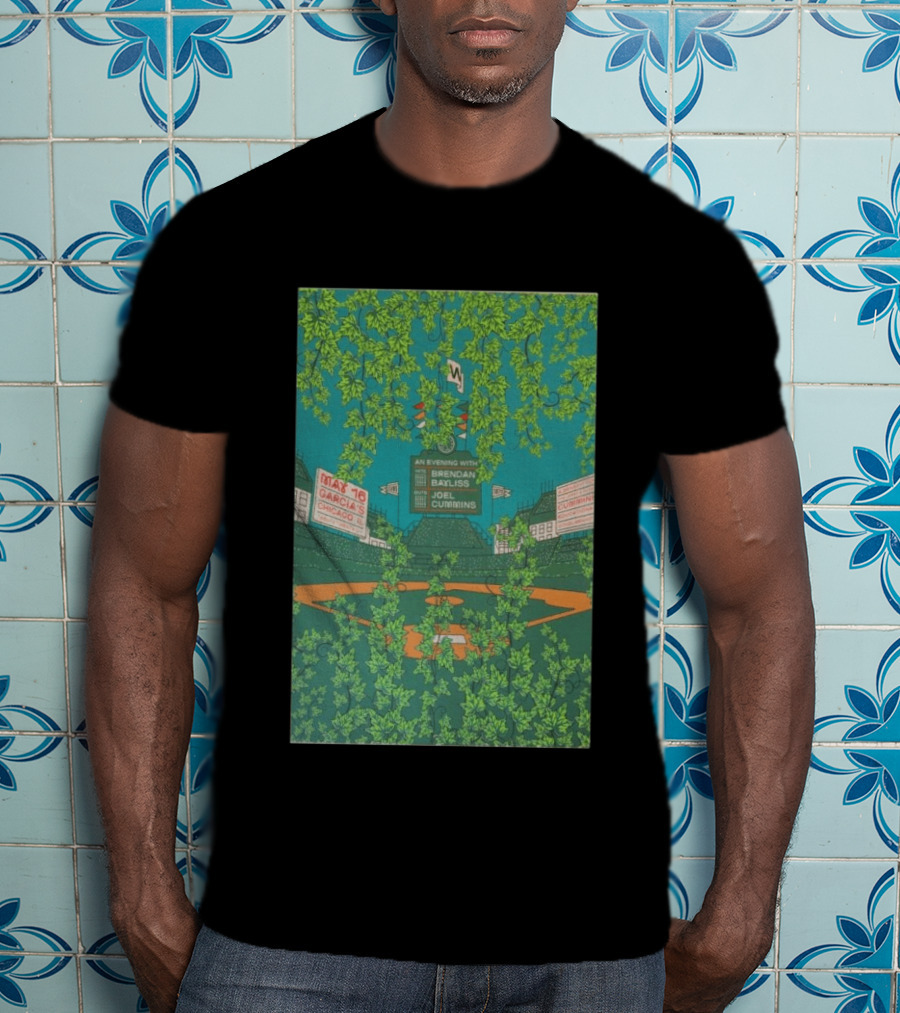 Umphrey's McGee An Evening With Brendan Bayliss Joel Cummins Garcia's Chicago IL May 16 Baseball Field T-Shirt