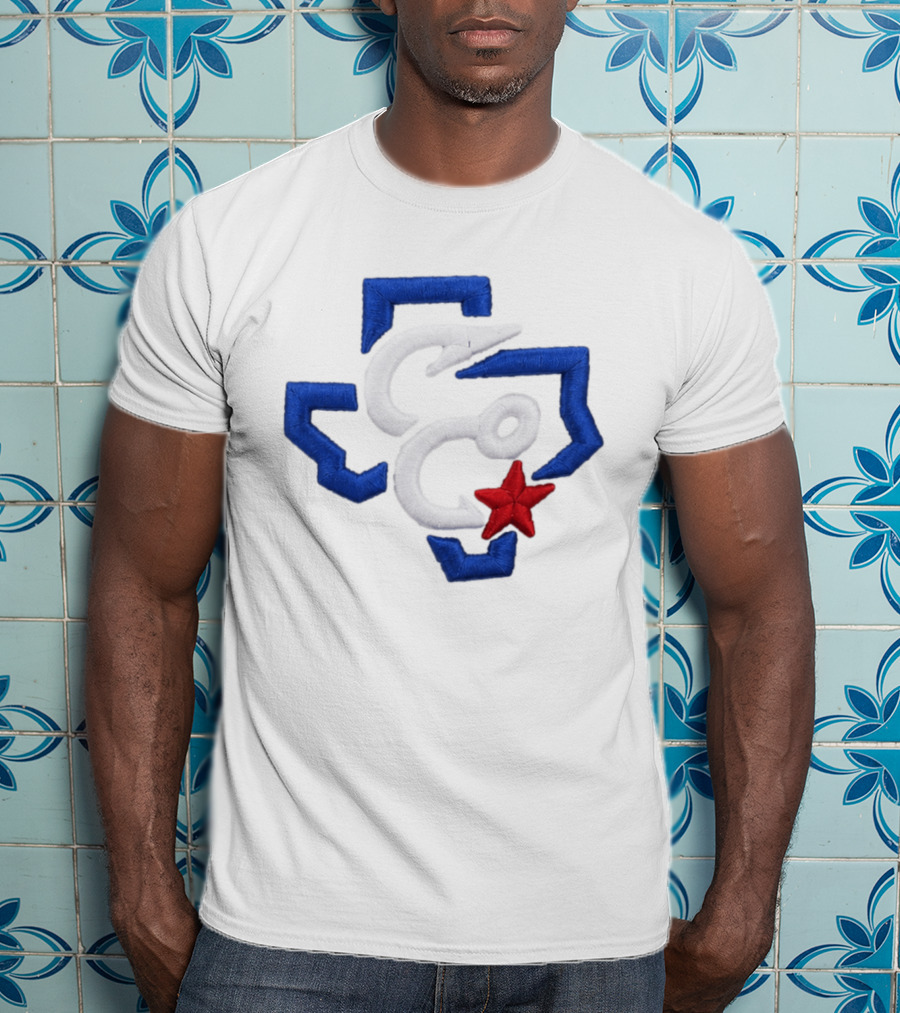 2026 Christi Hooks Big League Chew Hat Blue White Red Star Patch T-Shirt