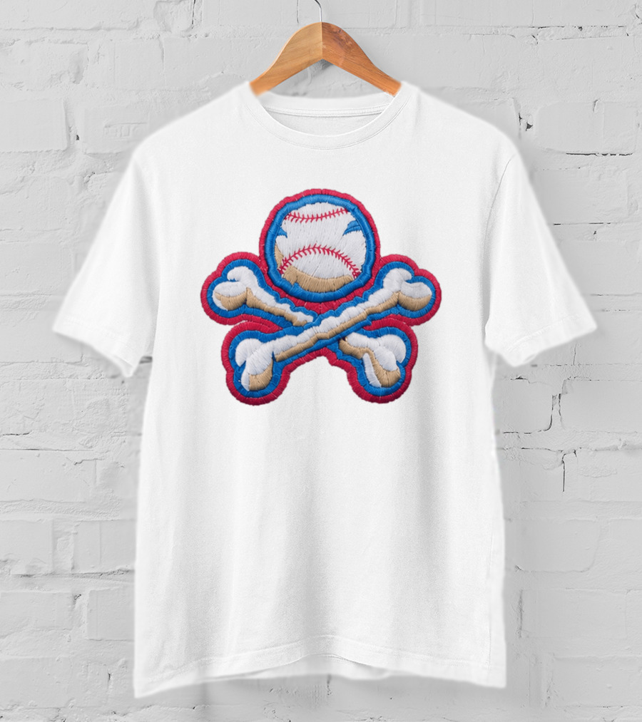2026 El Paso Chihuahuas Baseball Crossbones Big League Chew Hat T-Shirt