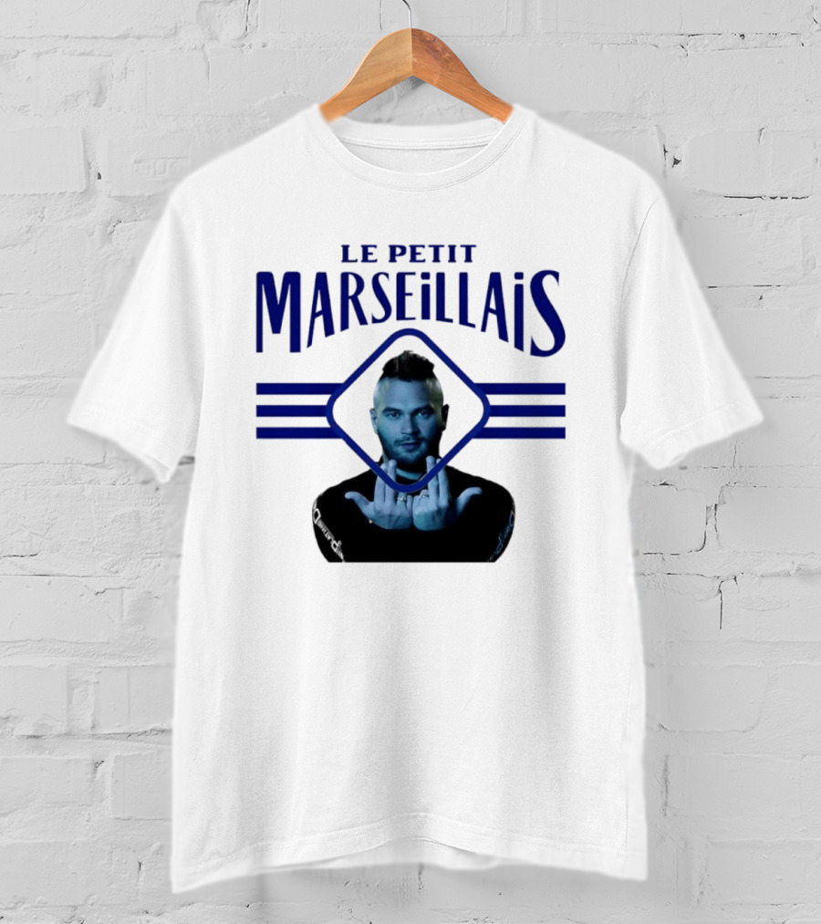 Le Petit Marseillais Blue Logo With Man In Diamond Frame T-Shirt