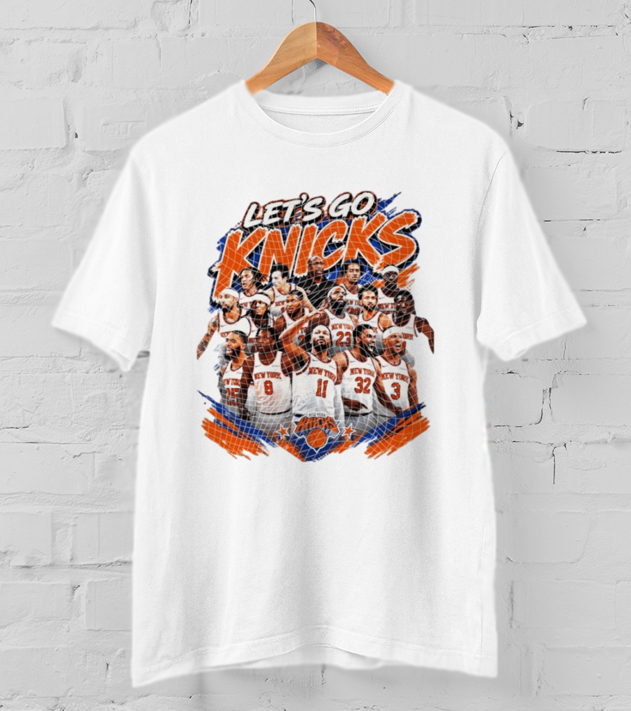 Let's Go Knicks New York Knicks Basketball 2026 Team Players T-Shirt