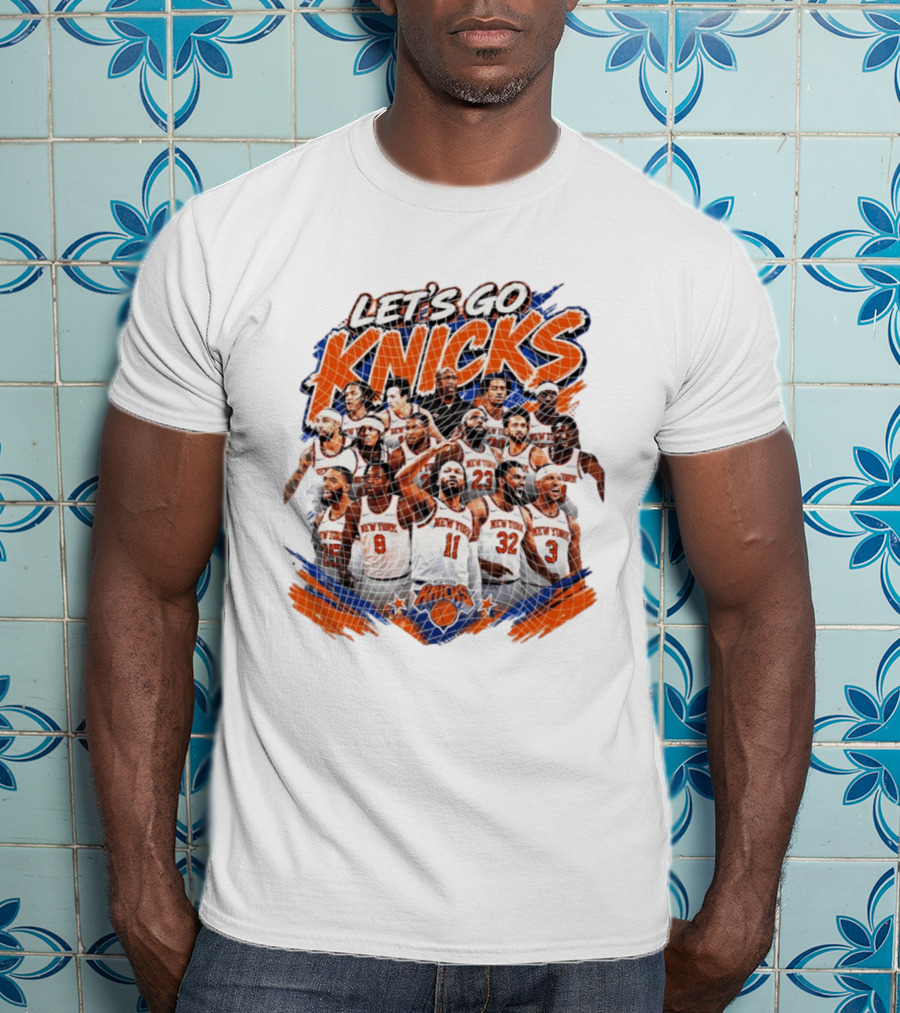 Let's Go Knicks New York Knicks Basketball 2026 Team Players T-Shirt