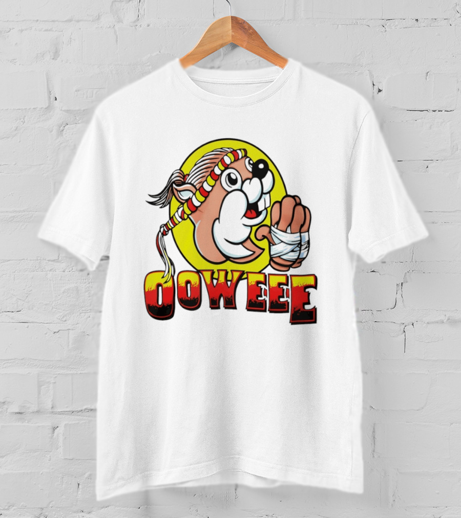 Buc Ees Muay Thai Beaver Ooweee Fighter T-Shirt