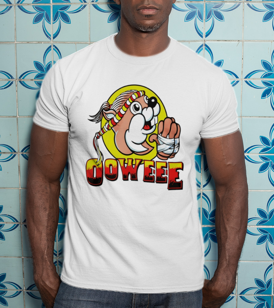 Buc Ees Muay Thai Beaver Ooweee Fighter T-Shirt