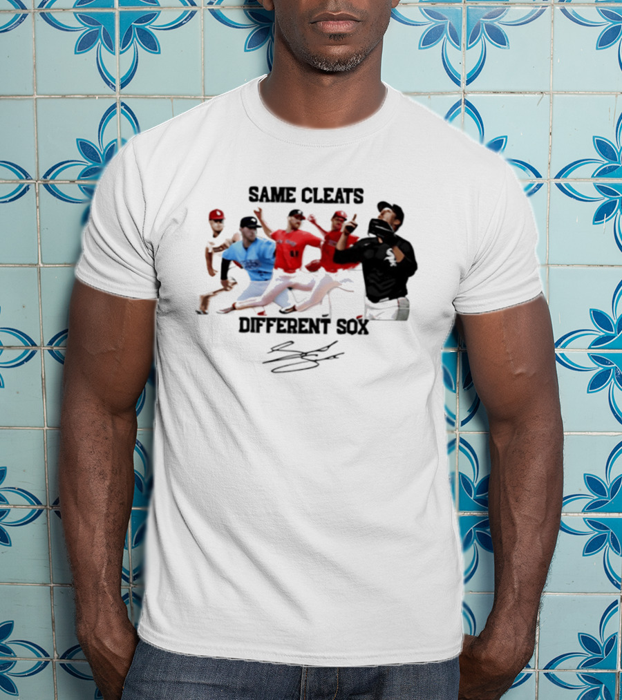 MLB Same Cleats Different Sox Baseball Players T-Shirt