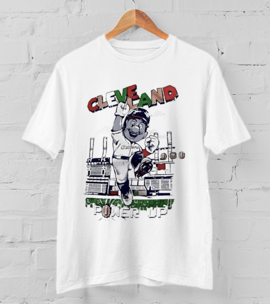 Cleveland Guardians Mario Power Up Gaming Baseball MLB 2026 Season Trending T-Shirt
