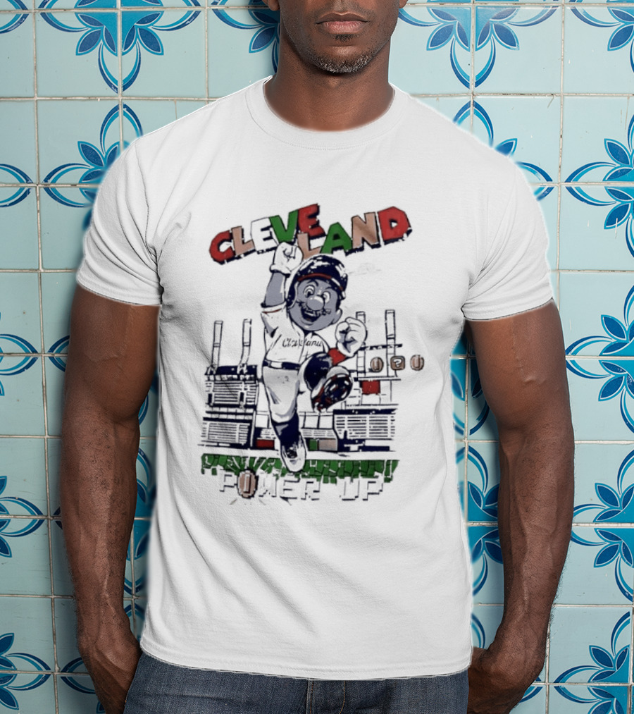 Cleveland Guardians Mario Power Up Gaming Baseball MLB 2026 Season Trending T-Shirt
