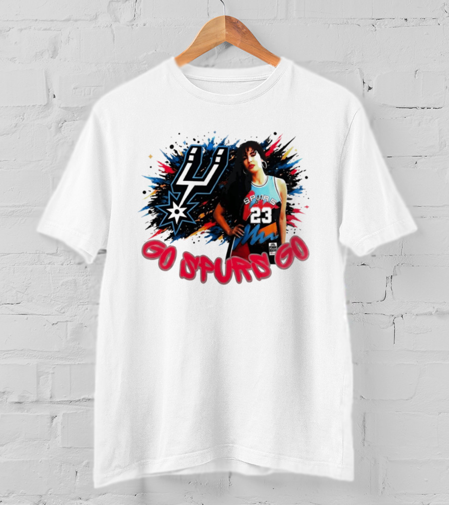 Go Spurs Go San Antonio Spurs Basketball Color Splash Game Day 2026 23 T-Shirt
