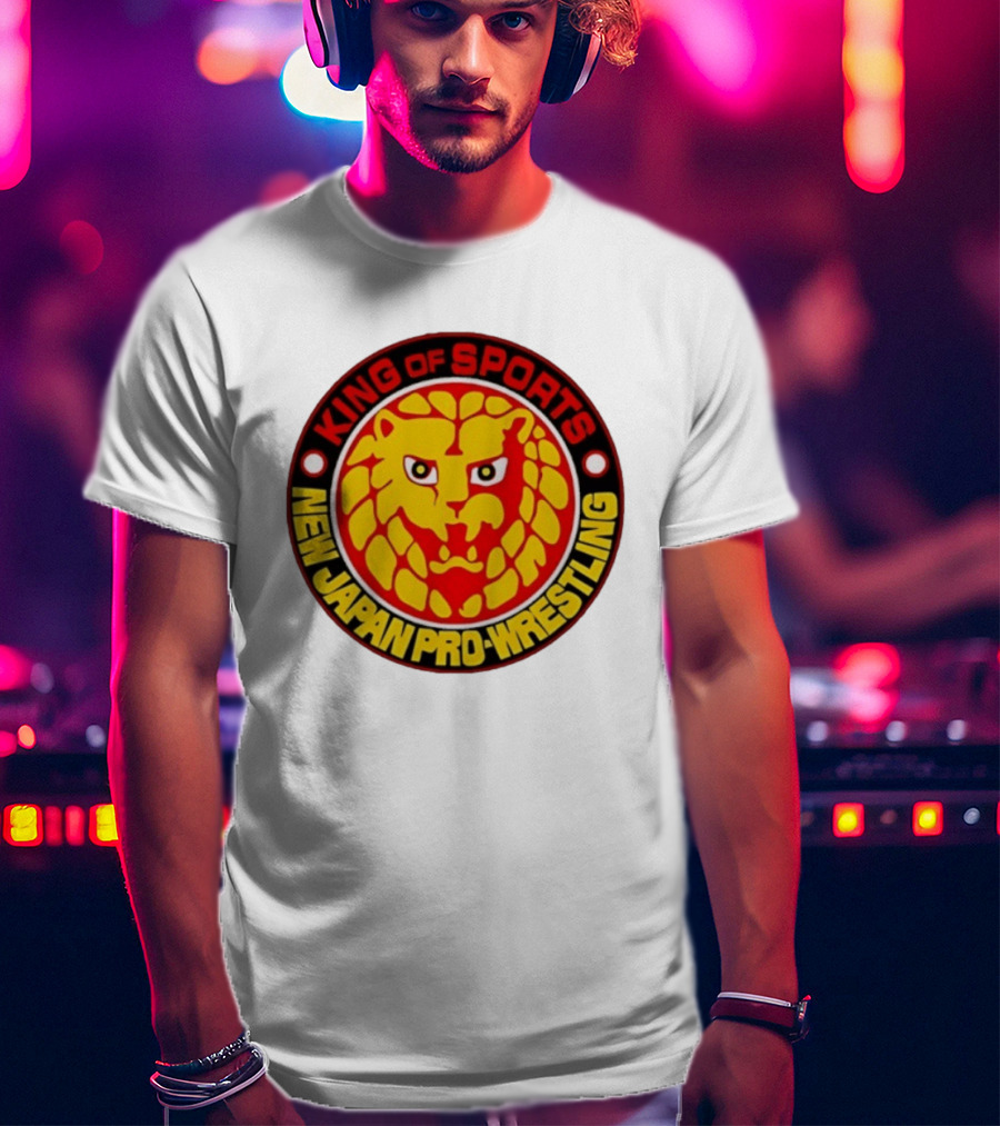 King Of Sports New Japan Pro Wrestling Lion T-Shirt