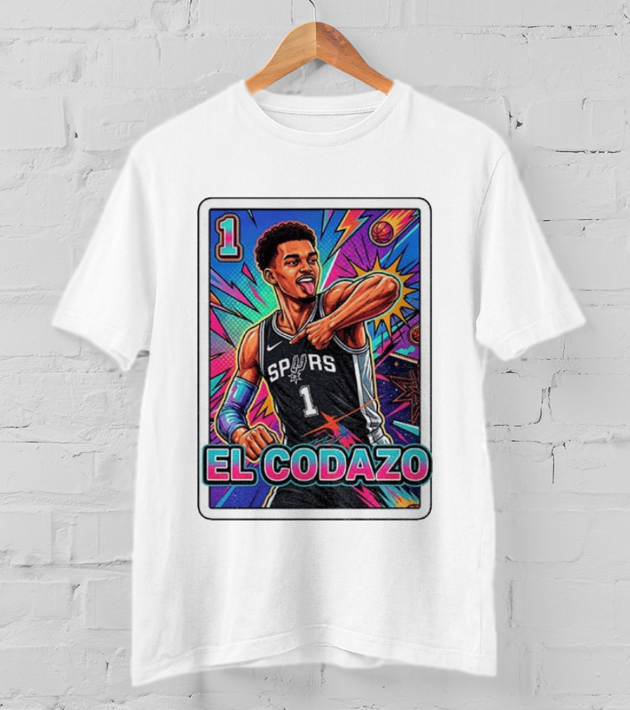 Victor Wembanyama San Antonio Spurs El Codazo Basketball Card 2026 T-Shirt