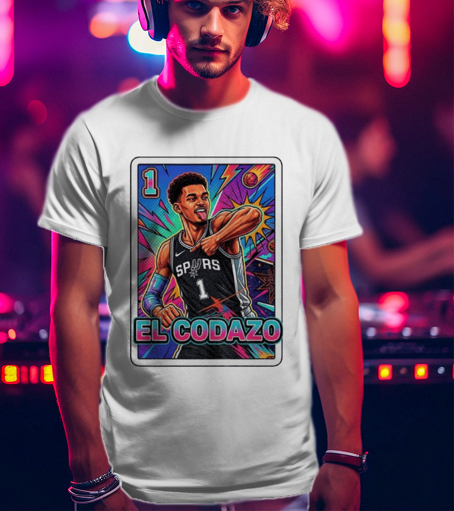 Victor Wembanyama San Antonio Spurs El Codazo Basketball Card 2026 T-Shirt