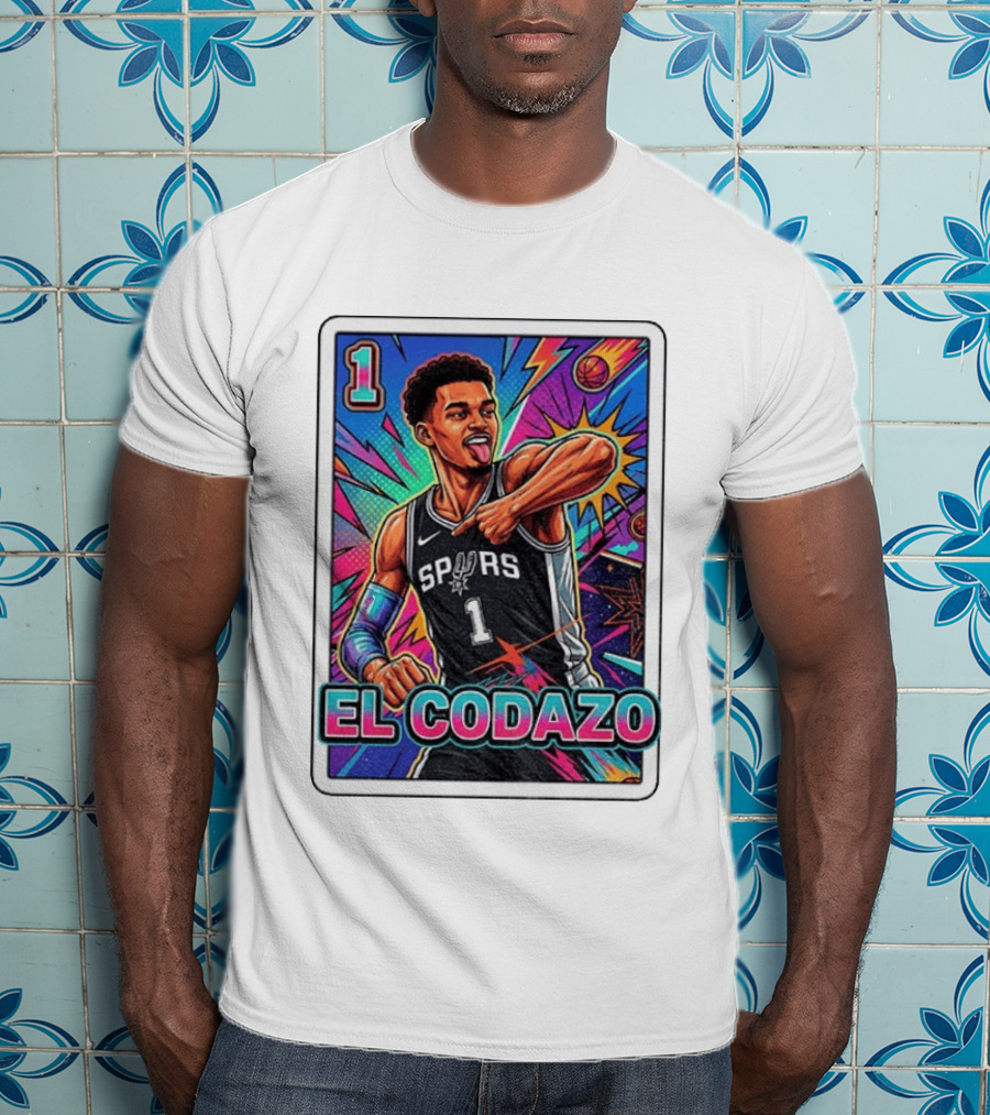 Victor Wembanyama San Antonio Spurs El Codazo Basketball Card 2026 T-Shirt
