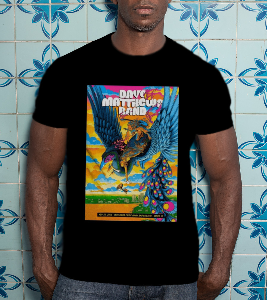 Dave Matthews Band May 26 2026 MidFlorida Credit Union Amphitheatre Tampa FL T-Shirt