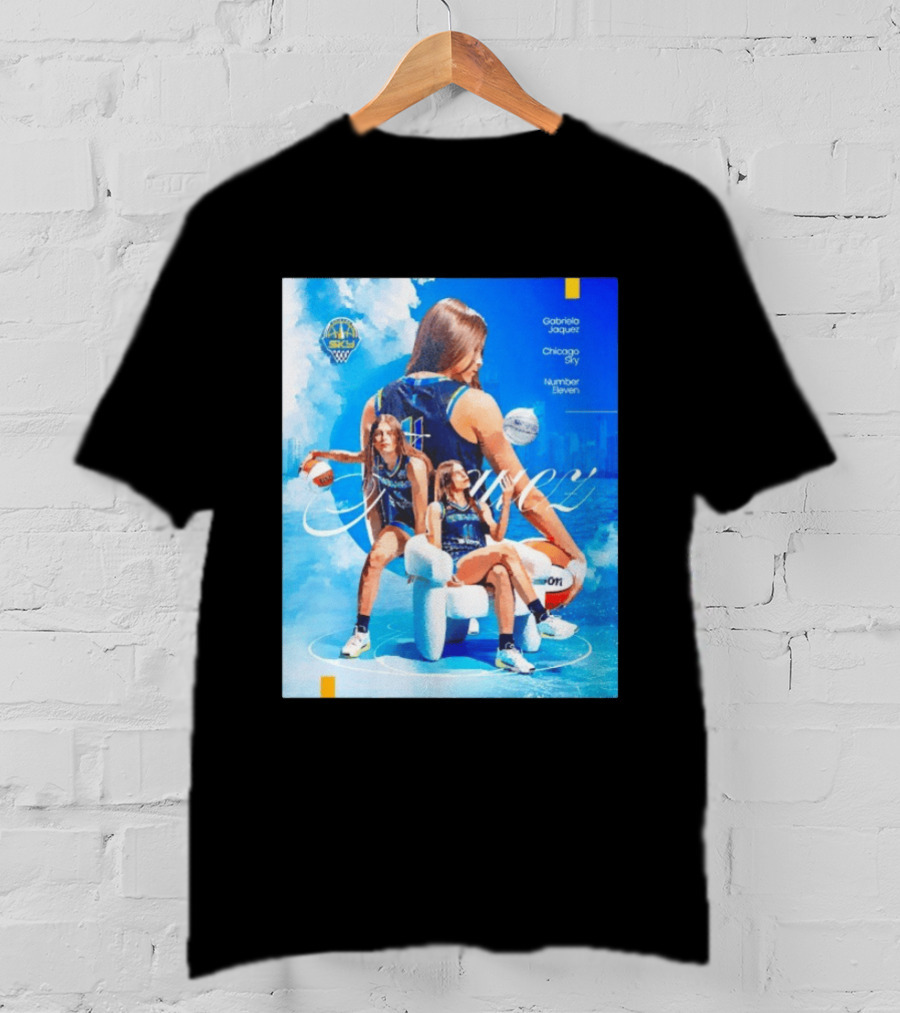 Chicago Sky Gabriela Jaquez Number Eleven Basketball T-Shirt