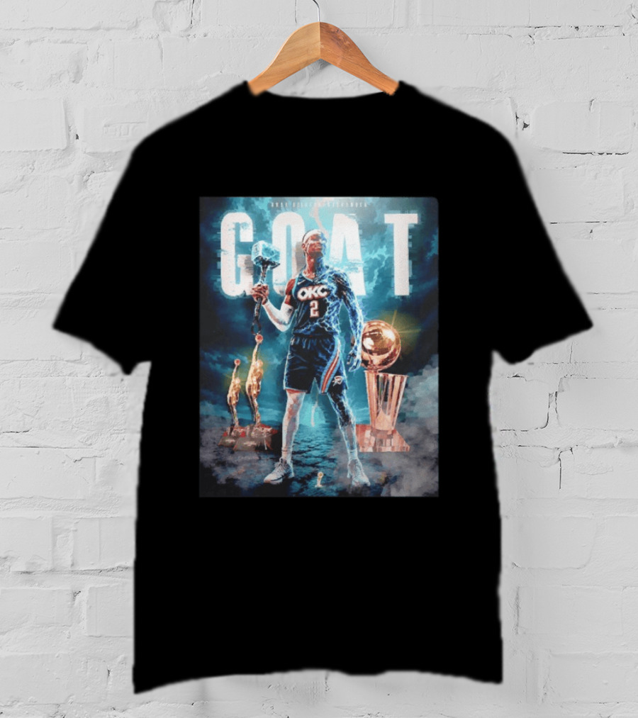GOAT Shai Gilgeous Alexander OKC Thunder MVP And Awards T-Shirt