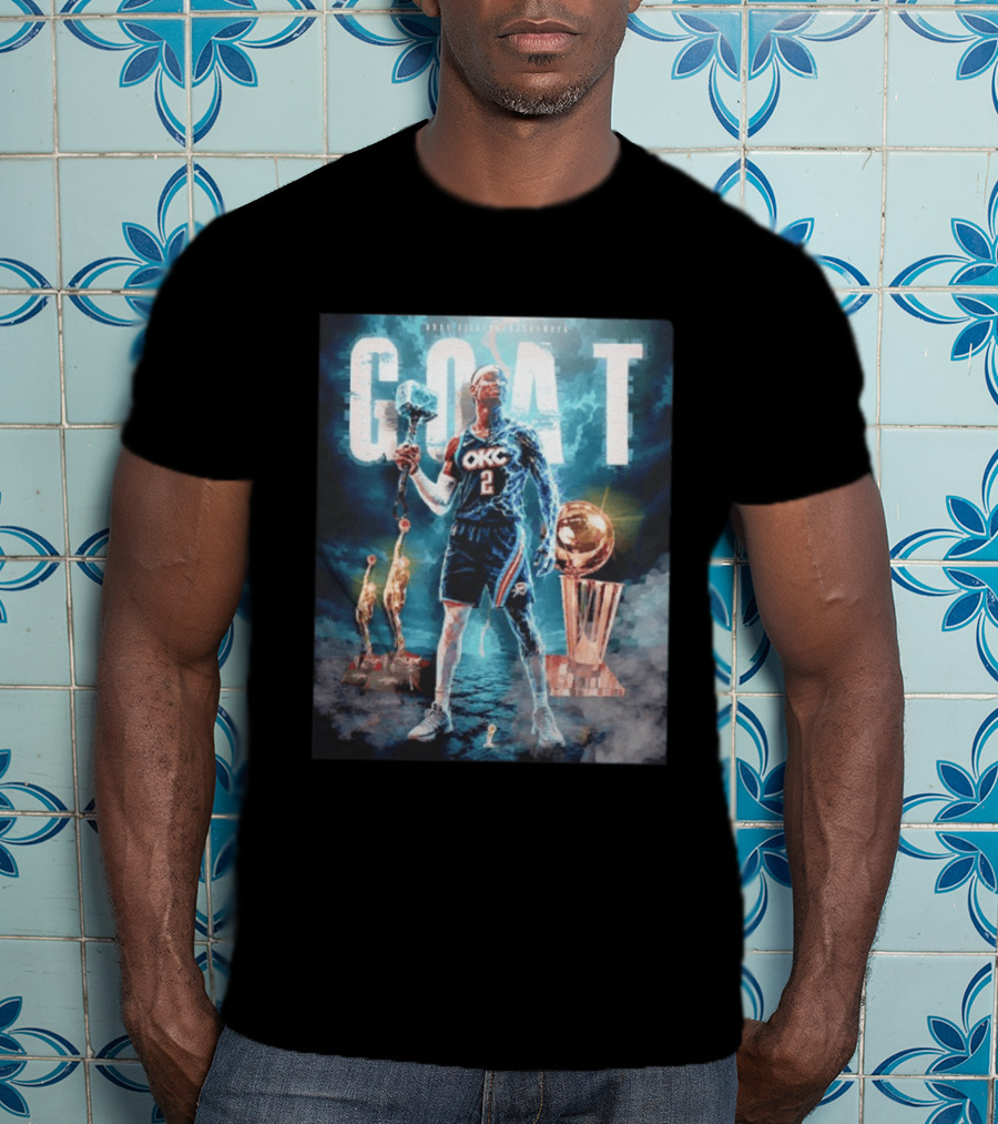 GOAT Shai Gilgeous Alexander OKC Thunder MVP And Awards T-Shirt