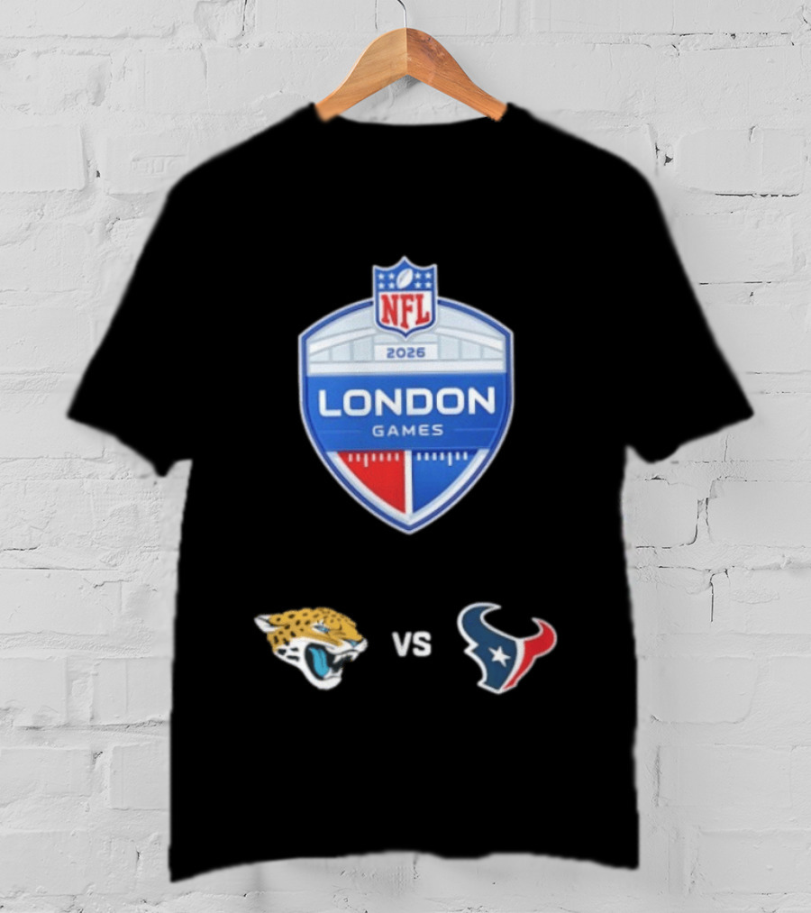 NFL 2026 London Games Jacksonville Jaguars Vs Houston Texans Matchup T-Shirt