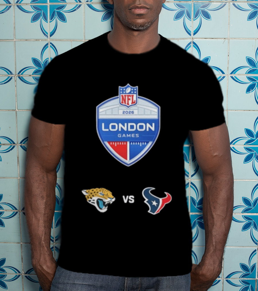 NFL 2026 London Games Jacksonville Jaguars Vs Houston Texans Matchup T-Shirt