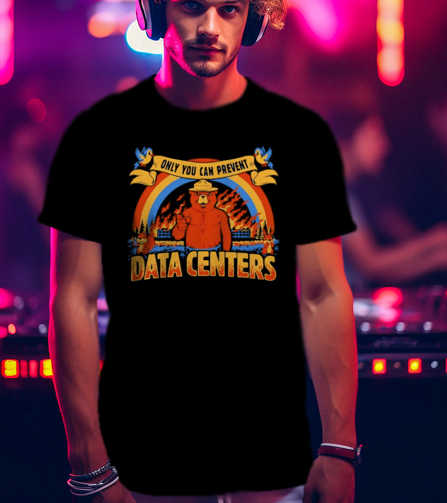 Smokey Bear Only You Can Prevent Data Centers Fire Rainbow T-Shirt