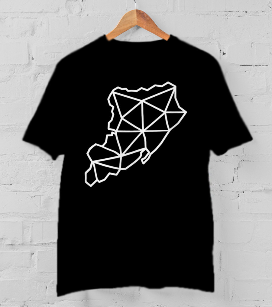 Staten Island Geometric Map Outline Triangles T-Shirt