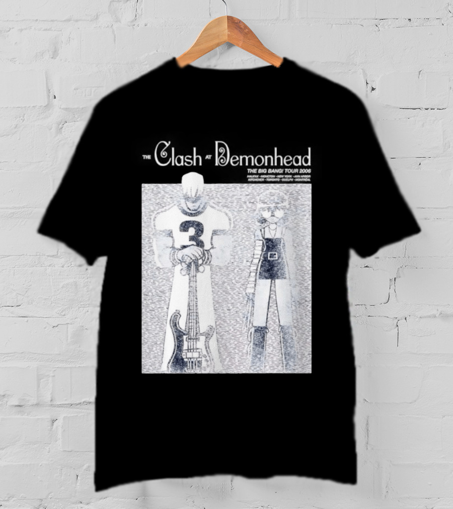 The Clash At Demonhead The Big Bang Tour 2006 Band Art Comic T-Shirt
