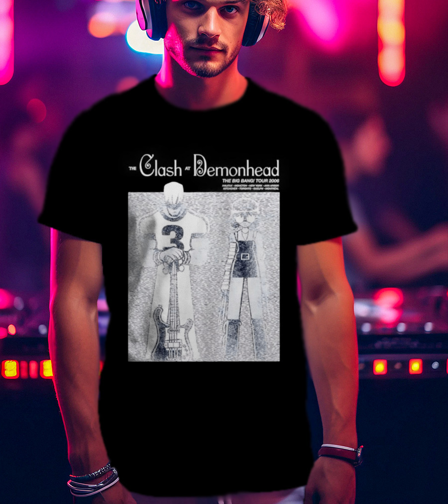 The Clash At Demonhead The Big Bang Tour 2006 Band Art Comic T-Shirt