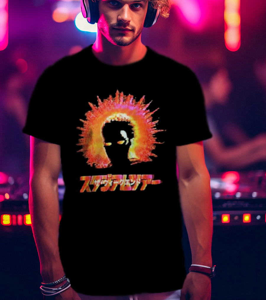 The Weeknd Japan Tour After Hours Til Dawn Flame Headburst T-Shirt
