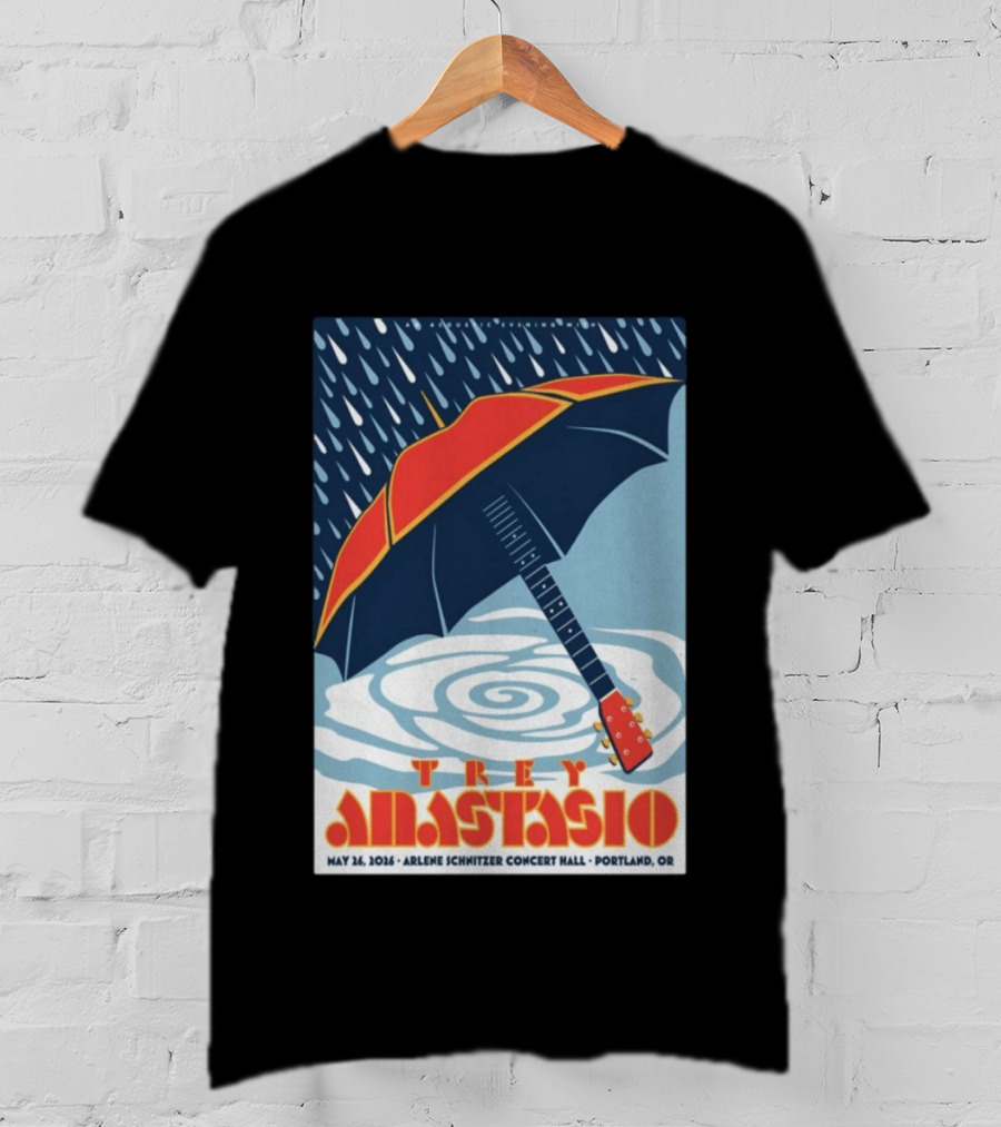 Trey Anastasio Arlene Schnitzer Concert Hall Portland OR May 26 2026 Umbrella Guitar T-Shirt