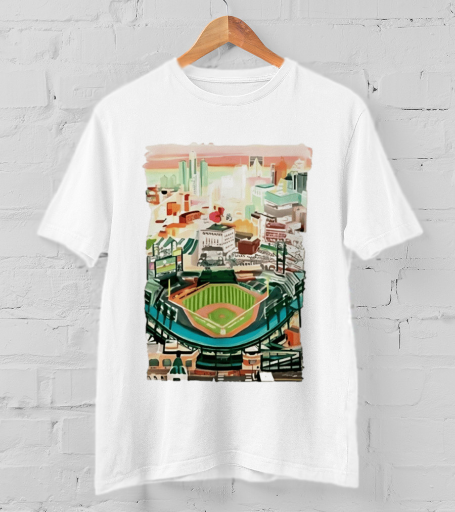 2026 Tigers Up Next Stadium Skyline Baseball Field T-Shirt