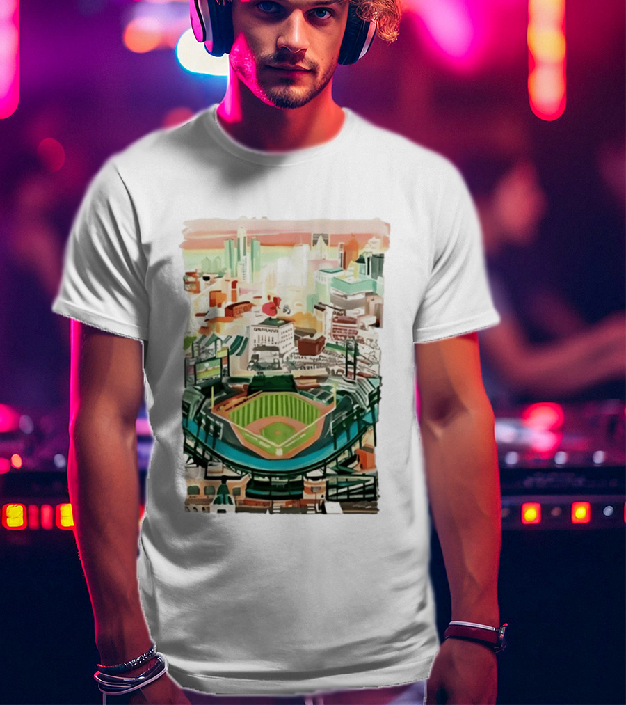 2026 Tigers Up Next Stadium Skyline Baseball Field T-Shirt