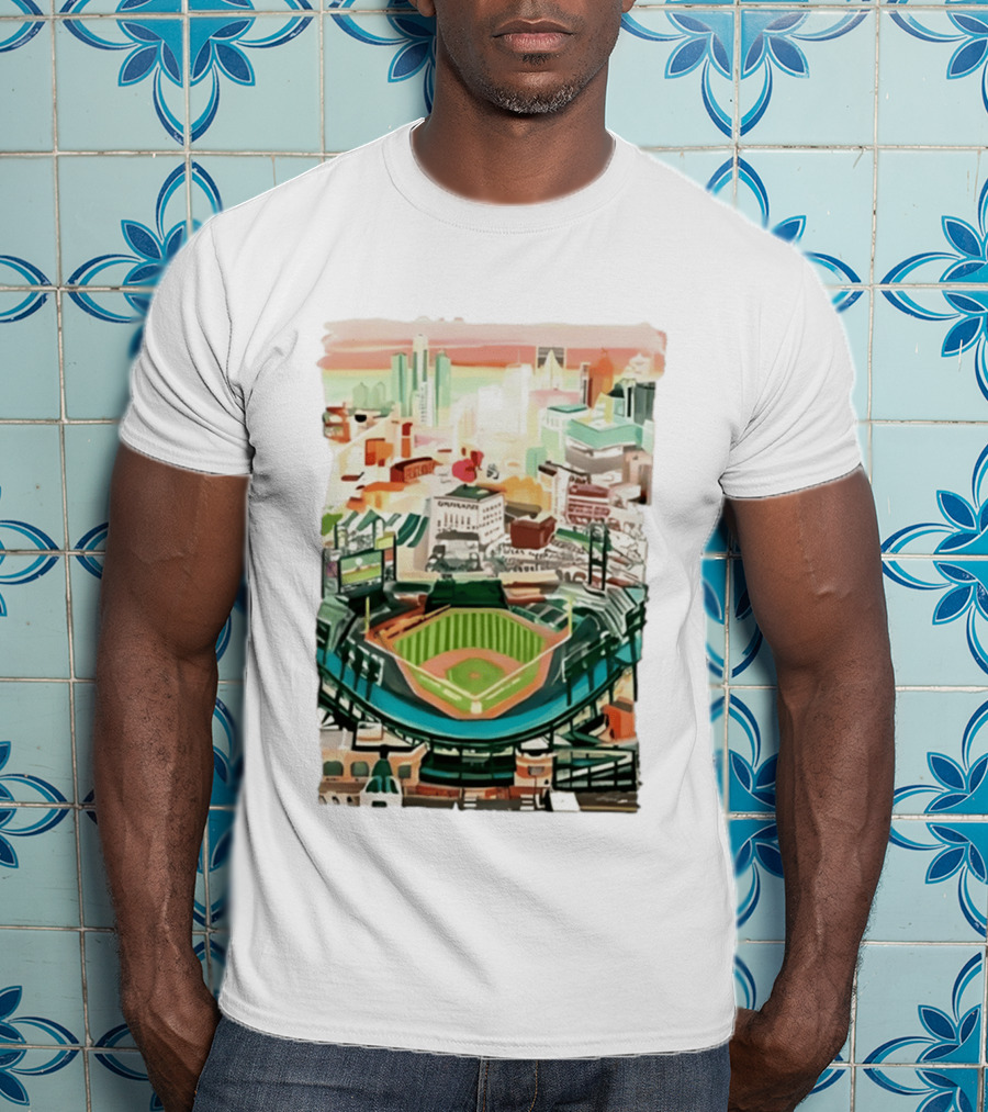 2026 Tigers Up Next Stadium Skyline Baseball Field T-Shirt
