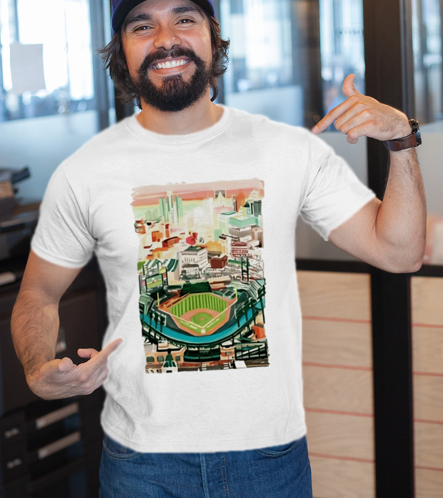 2026 Tigers Up Next Stadium Skyline Baseball Field T-Shirt