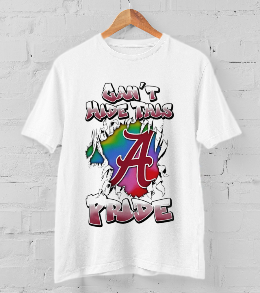 Alabama Crimson Tide Can't Hide This Pride A Logo Burst T-Shirt