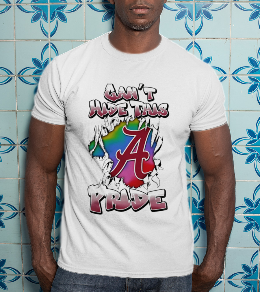 Alabama Crimson Tide Can't Hide This Pride A Logo Burst T-Shirt