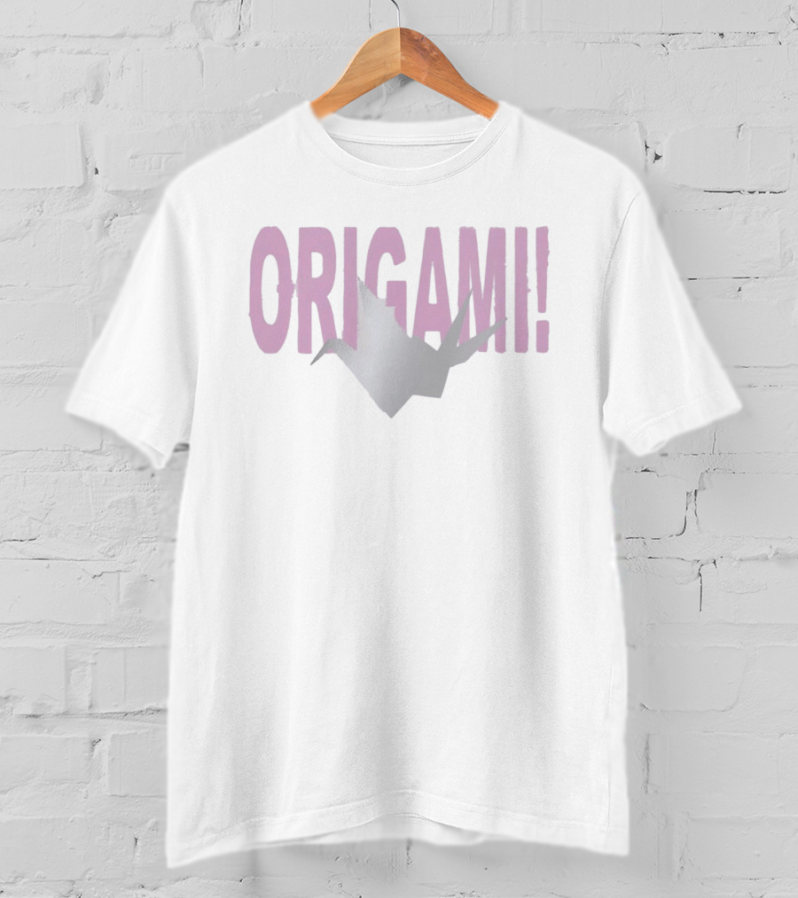 Origami Crane Pink T-Shirt