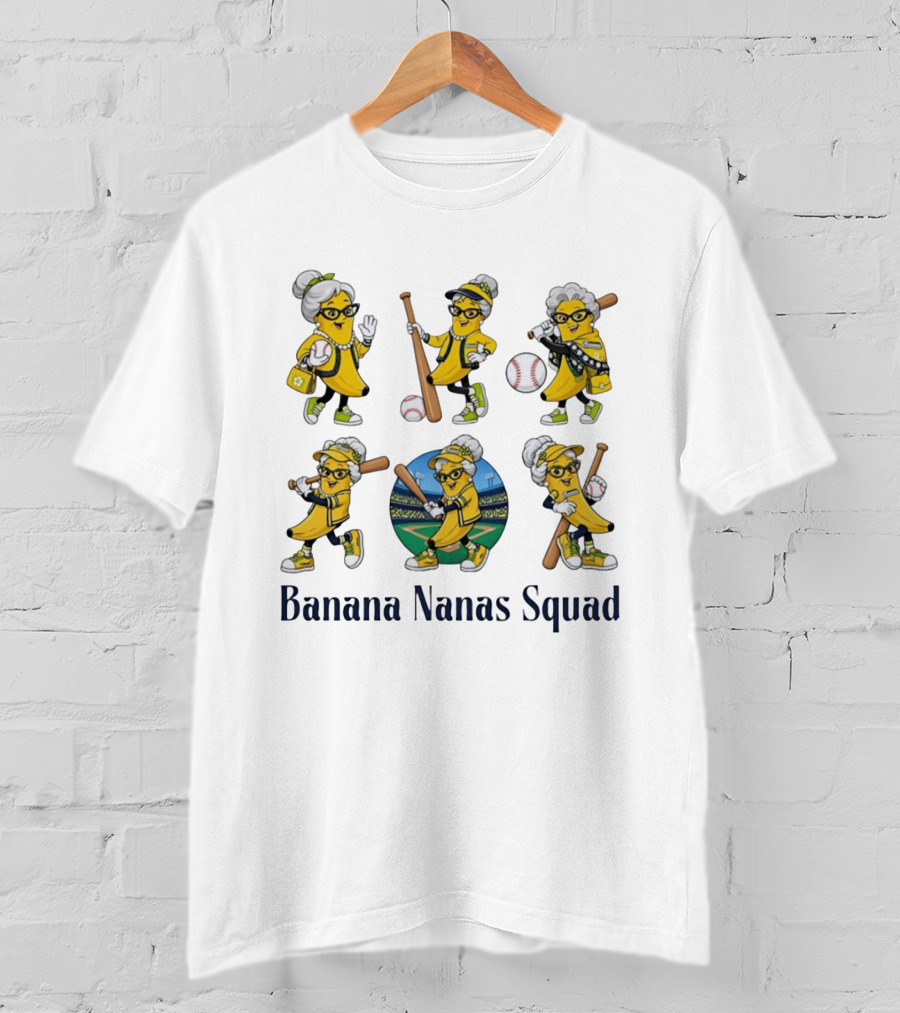 Savannah Bananas Elderly Ballplayers Playful Banana Nanas Squad T-Shirt