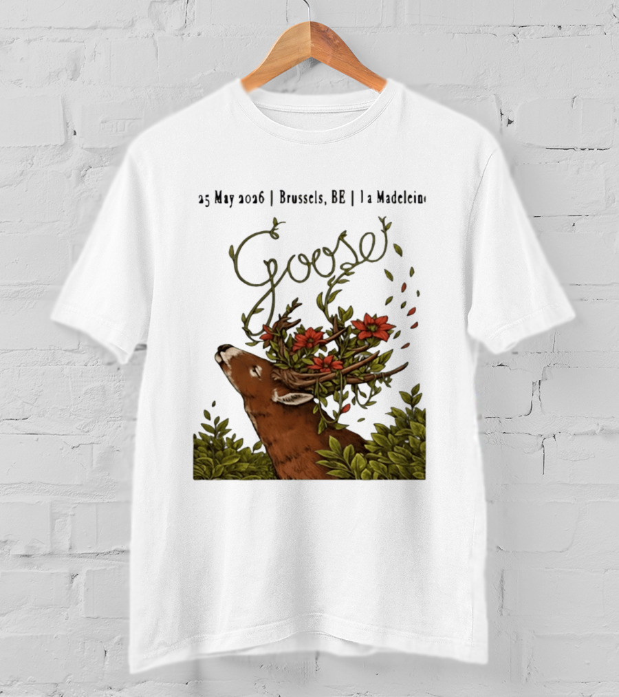Goose 25 May 2026 Brussels BE La Madelein Deer With Floral Antlers T-Shirt